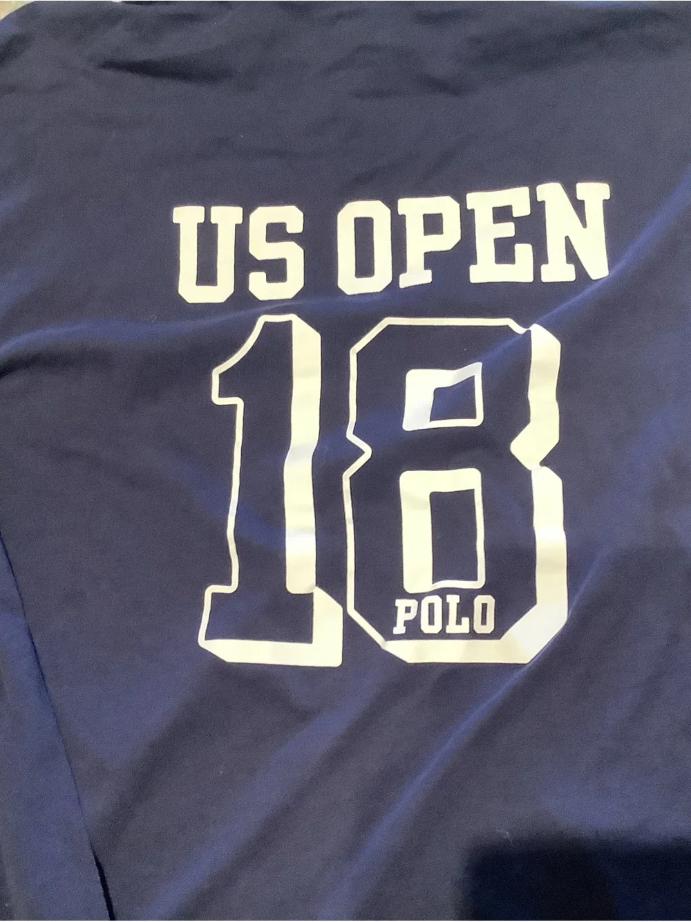 Polo by Ralph Lauren Navy US Open Hoodie with Red Drawstring Sz Medium